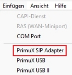 SIP-Adapter hinzufgen